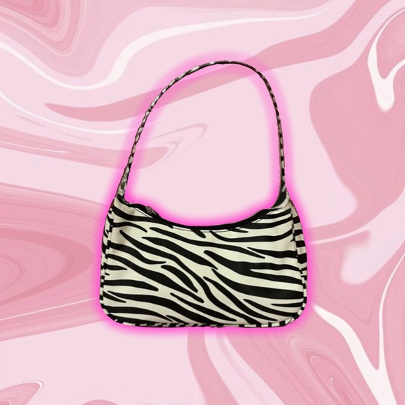 zebra print baguette bag - Picture 1 of 4